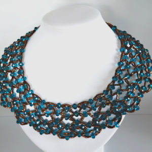 Turquoise Crystal Necklace - HMJS