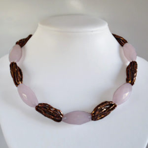 Pink Quartz Necklace - HMJS