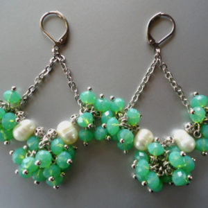 Mint Crystal Earrings - HMJS