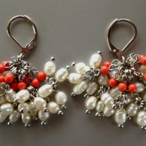 Pearl Fringe Earrings - HMJS