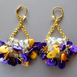 Purple Mix earrings - HMJS