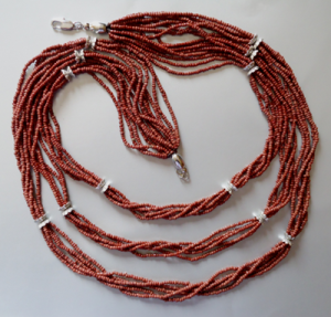 HMJS: Wine Red Matinee Necklace
