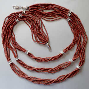 HMJS: Wine Red Matinee Necklace