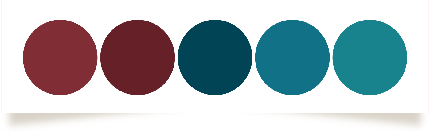 Marsala & Teal