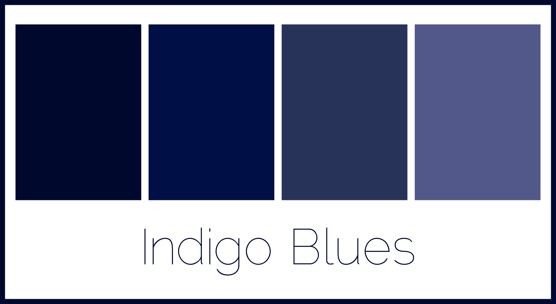 1, Indigo Blues
