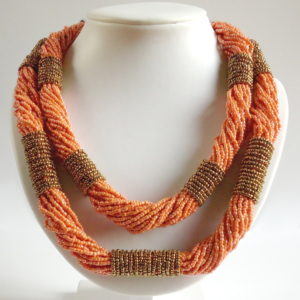 The Peach Double Dame necklace