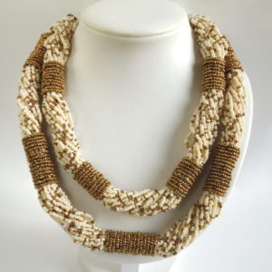 Cream Double Dame Necklace