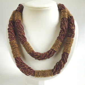 Brown Double Dame Necklace