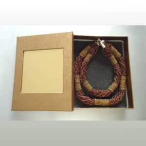 Brown Double Dame Necklace