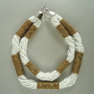 White Double Dame Necklace