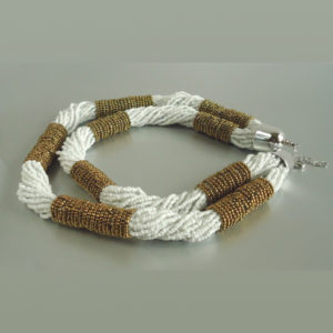 White Double Dame Necklace