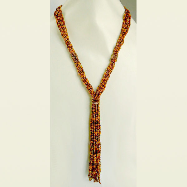 Ify, Long Beaded Necklace