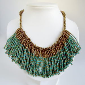 Mint Tasselled Bib