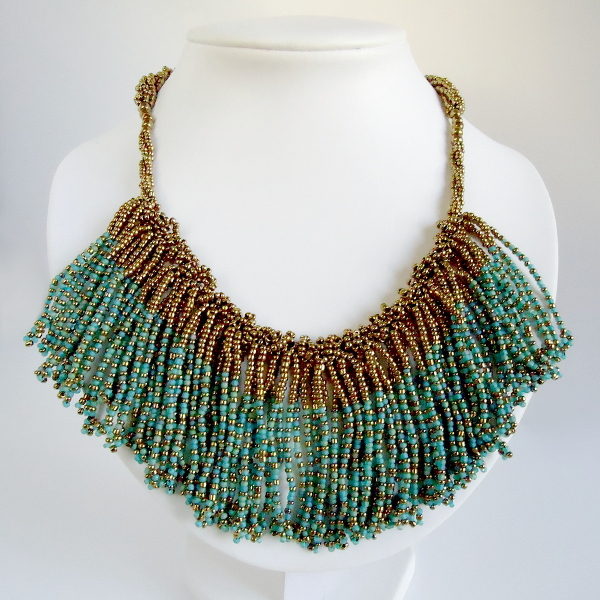 Mint Tasselled Bib