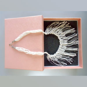 Monochrome Tasselled Bib