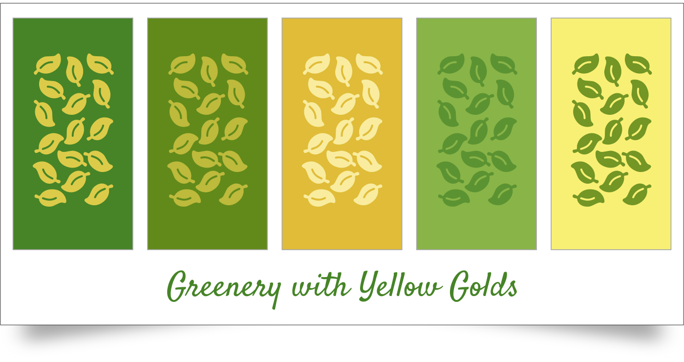 Greenery with Yellow Golds - By HMJServices