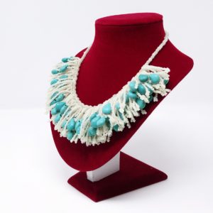 Turquoise Drops Collar Bib by HMJServices