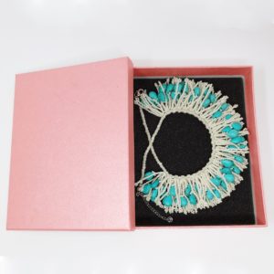 Turquoise Drops Collar Bib by HMJServices