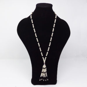 Long Pearl Tassel Necklace by HMJServices