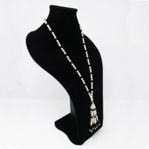 Long Pearl Tassel Necklace by HMJServices