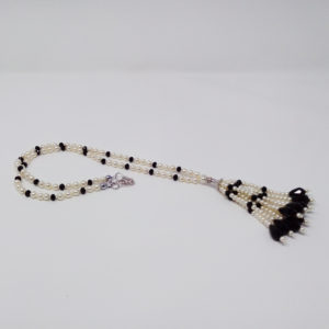 Long Pearl Tassel Necklace by HMJServices