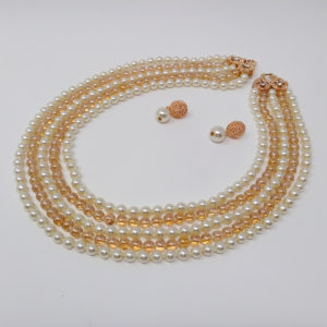 Layered Pearl and Glass Jewellery Set by HMJServices