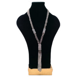 Silver Gray 'Y' Necklace by HMJServices