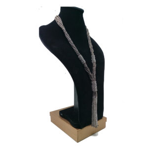 Silver Gray 'Y' Necklace by HMJServices