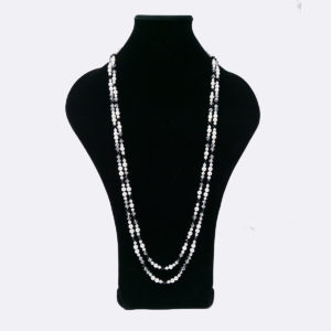 Loose and long double-strand off-white pearl necklace by HMJServices