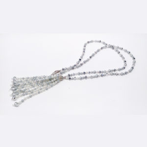 Long Mixed Pearl Tassel Necklace - Image 3