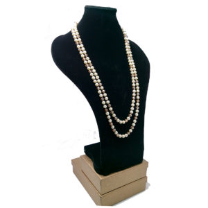 Layered Cream Pearl & Crystal Necklace by HMJServices
