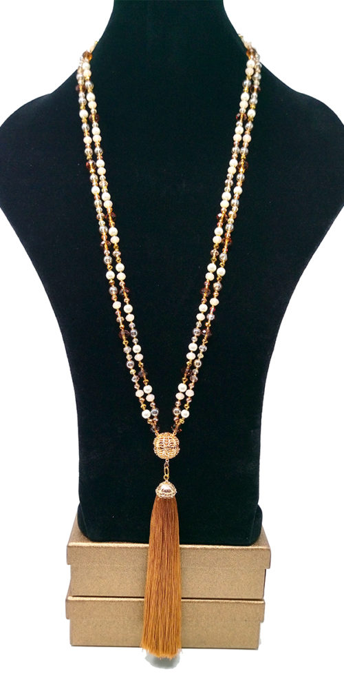 The Brown Glam Necklace by HMJServices