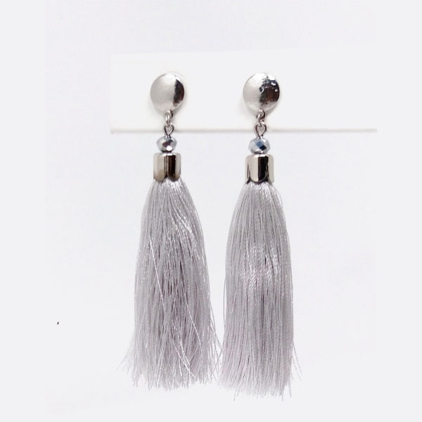 Short Silk Tassel Earrings