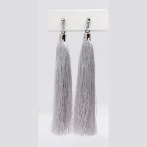 Long Silk Tassel Earrings