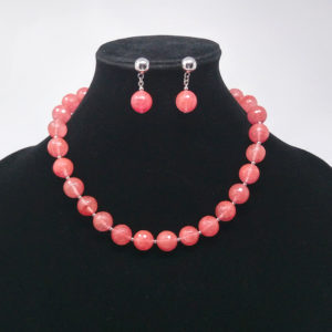 Cherry Quartz Jewellery Set by HMJServices