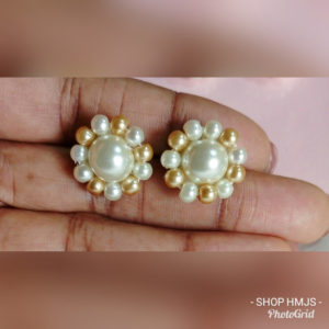 Floral Pearl Studs by HMJServices