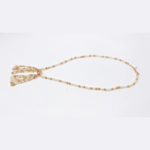 Double Tassel Mixed Pearl Necklace - Image 3