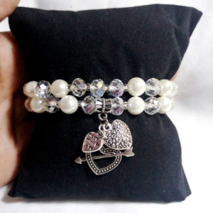 Pearl Charm Bracelet by HMJServices