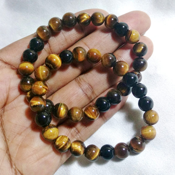 Tiger Eye & Onyx Bracelet by HMJServices